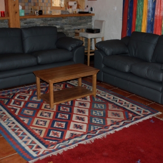 Torosay 2 and 3 seat sofas in “Shelley Steel” leather