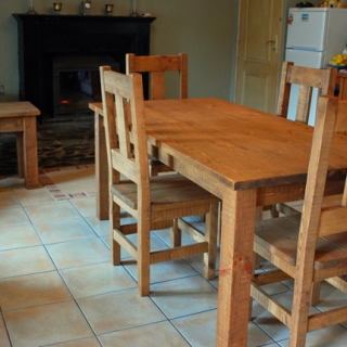 Rough Sawn Table and Chairs