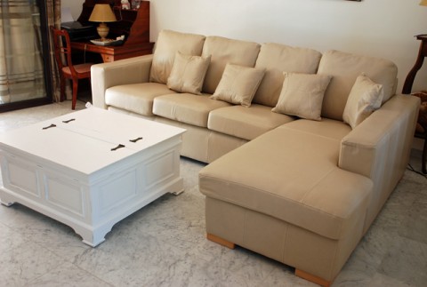 Clevedon Leather Sofa Corner unit