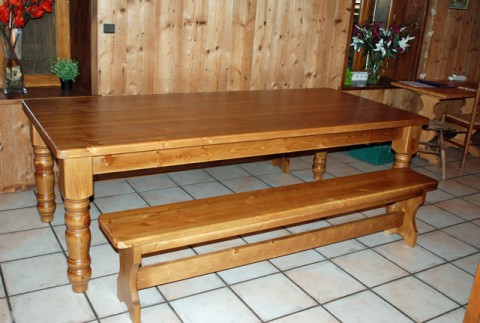 Table and Bench Set