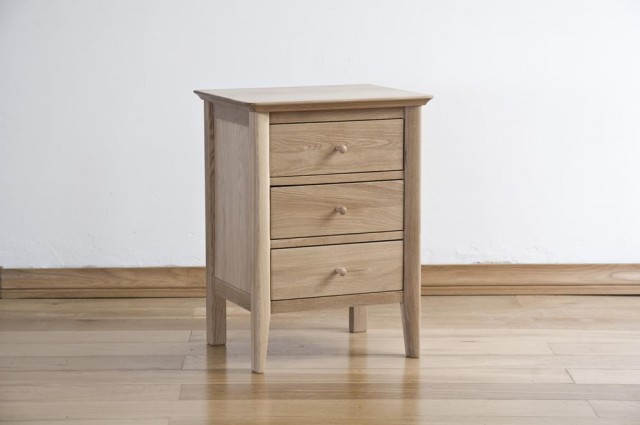Three drawer bedside