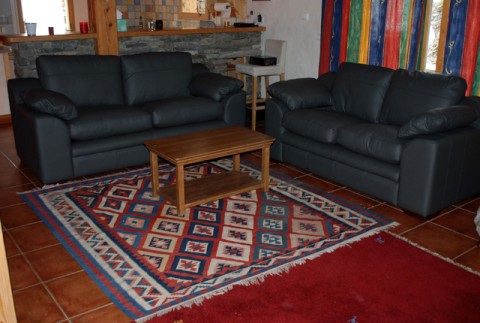 Torosay 2 and 3 seat sofas in “Shelley Steel” leather