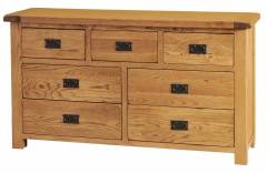Rustic Oak 3 over 4 Chest