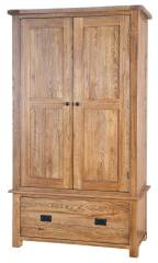 Rustic Oak Gents Wardrobe