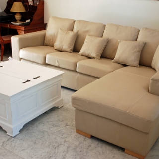Clevedon Leather Sofa Corner unit