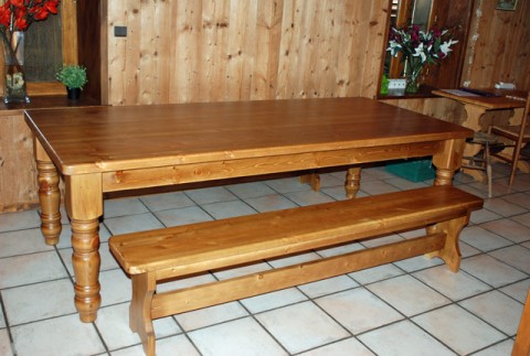 Table and Bench Set