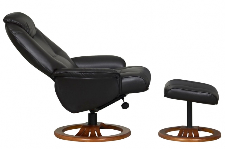 Royan leather recliner chair chocolate (2)