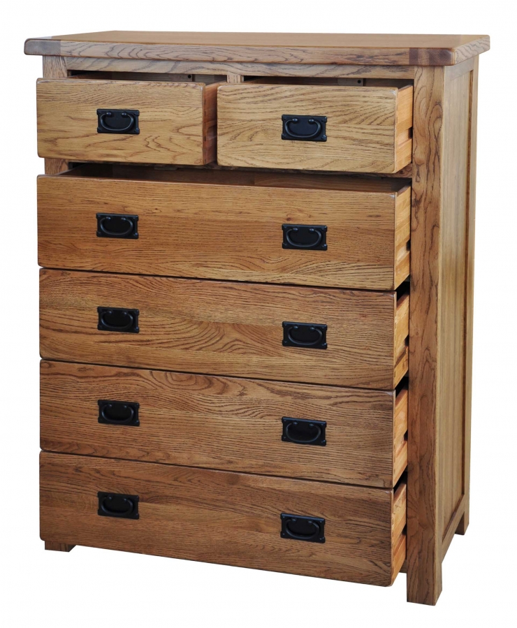 Rustic Oak 2 over 4 chest