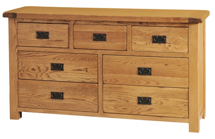 Rustic Oak 3 over 4 Chest