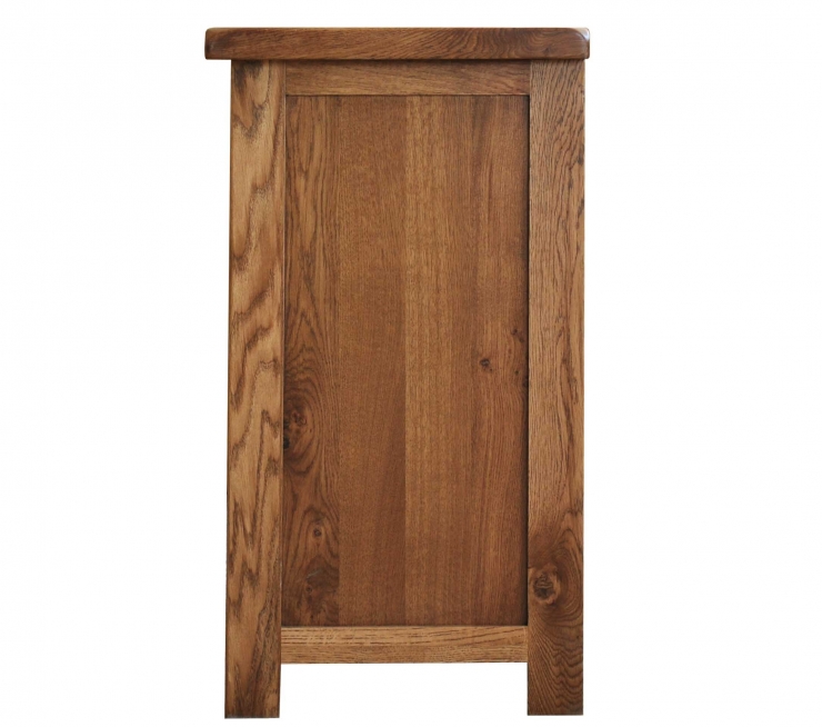 Rustic Oak Single Pedestal Dressing Table